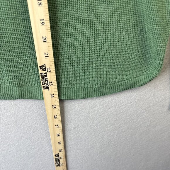Lauren Ralph Lauren Waffle Knit Hoodie Women's L Green Label‎ Sweater Pullover - Picture 5 of 10